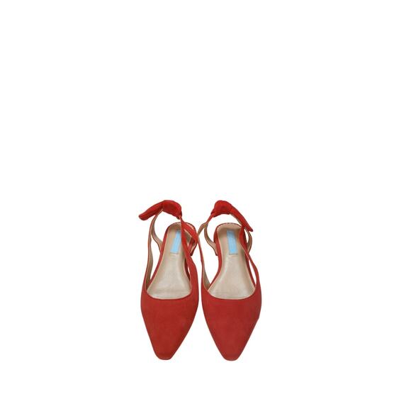 draper james flat suede harriet bow sling back shoe ship on point - Picture 1 of 5